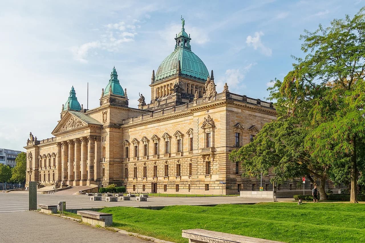 Bundesverwaltungsgericht Leipzig, Architektur, Gericht, Innenstadt