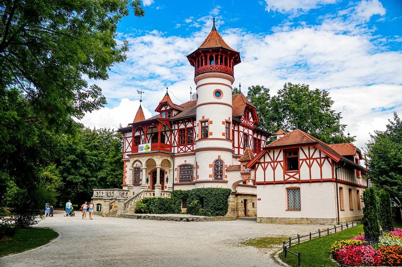Architektur, Schloss, Park, Natur, Historisch, Architektur